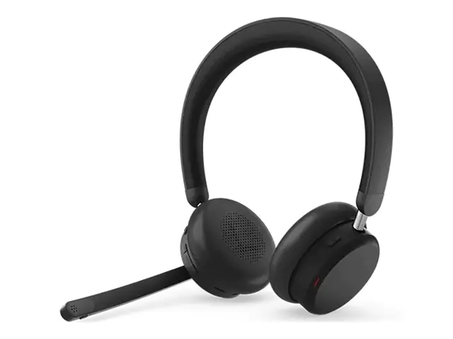 Lenovo 6550 - Headset - On-Ear - Bluetooth - kabellos - aktive Rauschunterdrückung - Schwarz - Zertifiziert für Microsoft Teams