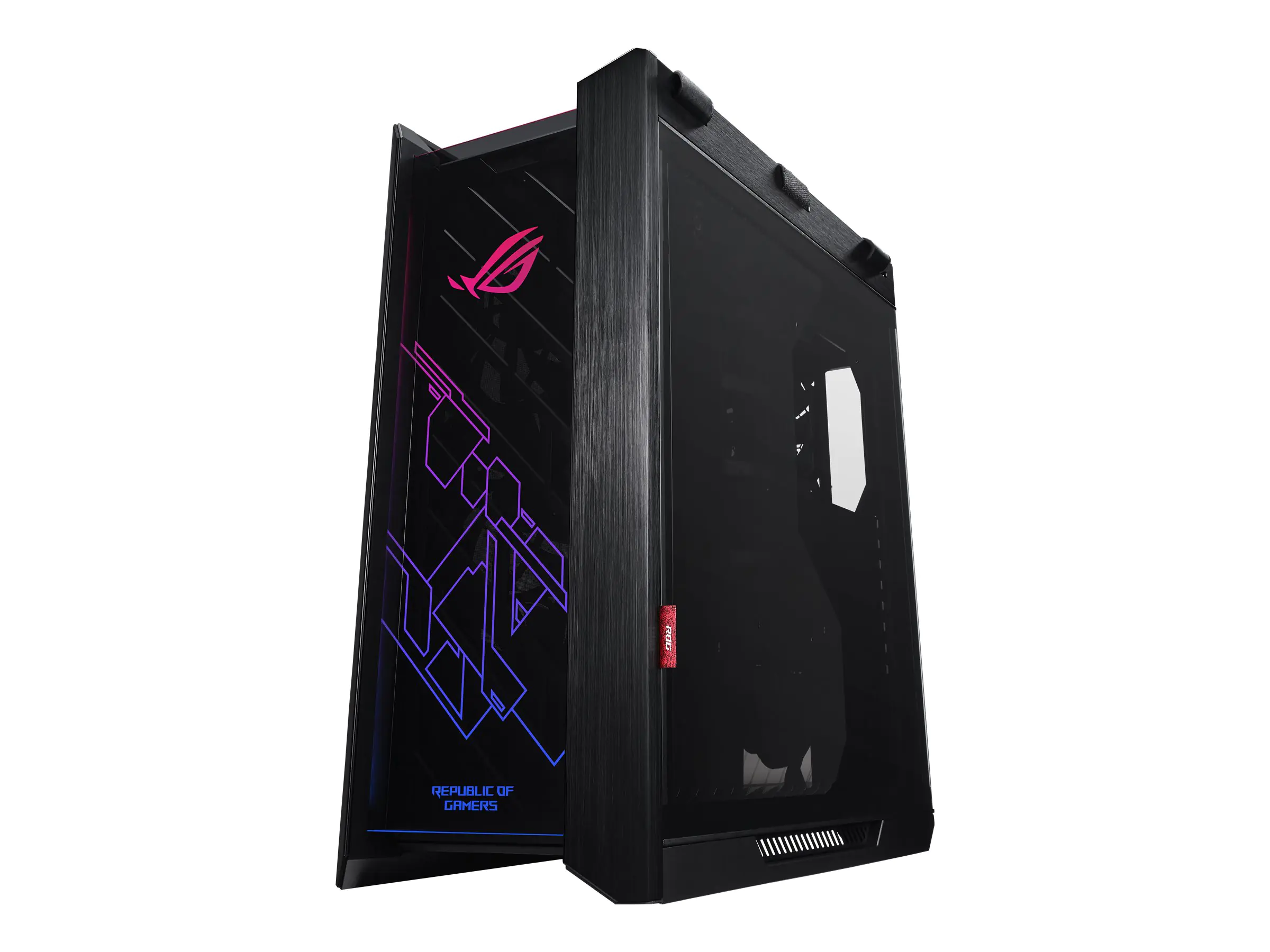 ASUS ROG Strix Helios - Tower - E-ATX - Seitenteil mit Fenster (Glas) - keine Spannungsversorgung (ATX) - Schwarz - USB/Audio