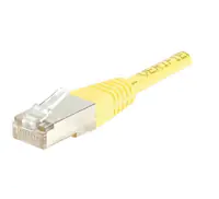 exertis Connect - Patch-Kabel - RJ-45 (M) zu RJ-45 (M) - 50 cm - Foiled Unshielded Twisted Pair (F/UTP) - CAT 5e - geformt - Gelb
