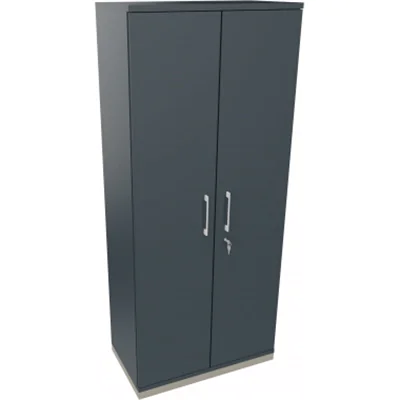 Flügeltürenschrank 5OH B800xT442xH1869 si/Lavagrau