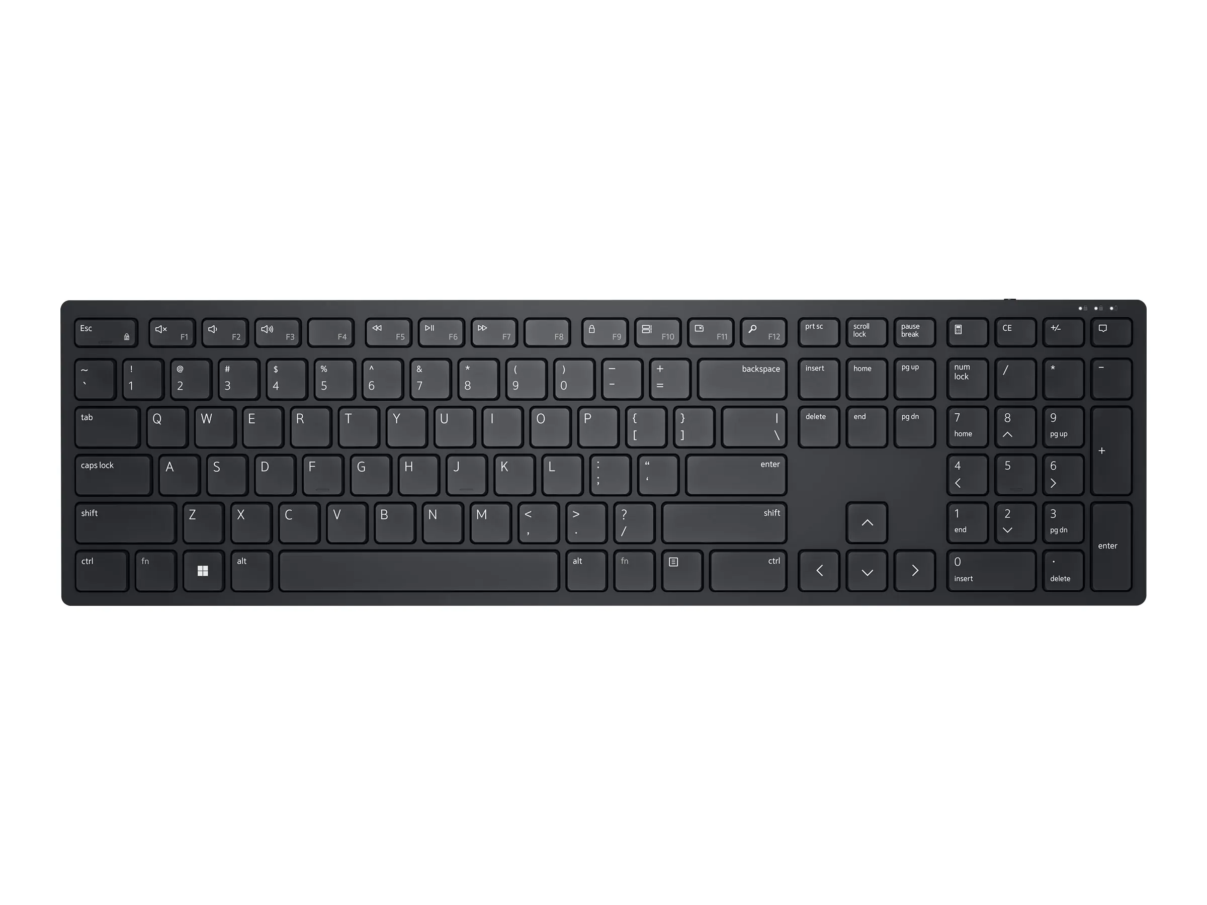 Dell KB500 - Tastatur - kabellos - 2.4 GHz - QWERTY - GB - Schwarz - mit 3 Jahre Erweiterter Austausch-Service am nächsten Arbeitstag