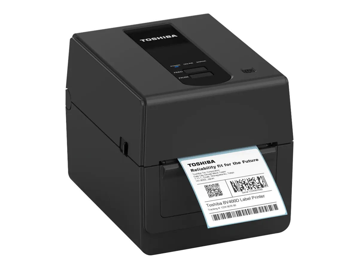 Toshiba TEC BV420D - Etikettendrucker - Thermodirekt - Rolle (11,8 cm) - 300 dpi - bis zu 127 mm/Sek. - USB 2.0, LAN - Schwarz