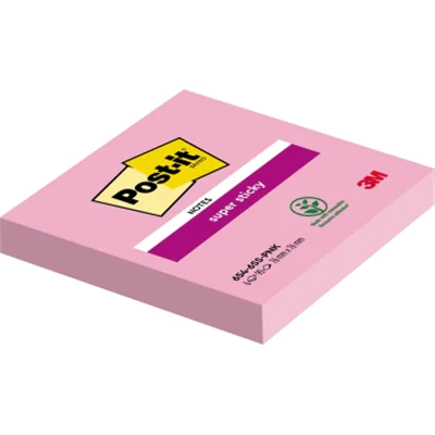 Post-it Haftnotiz Super Sticky 654-6SS-PNK 76x76mm 90Bl. pink