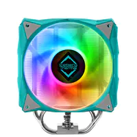 Iceberg Thermal IceSleet G4OC - Prozessor-Luftkühler - (für: LGA775, AM2, AM2+, LGA1366, AM3, AM3+, FM1, FM2, FM2+, AM4, LGA1200, LGA1700, AM5, LGA115x Socket) - Aluminium - 120 mm - teal