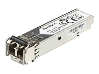 StarTech SFP1GLXEMCST Transceiver Modul (SFP Module, 1000Base-LX Dell EMC kompatibel, Glasfaser, 1310nm, LC Single Mode mit DDM) - SFP (Mini-GBIC)-Transceiver-Modul (gleichwertig mit: Dell EMC SFP-1G-LX) - 1GbE - 1000Base-LX - LC Single-Modus - bis zu 10