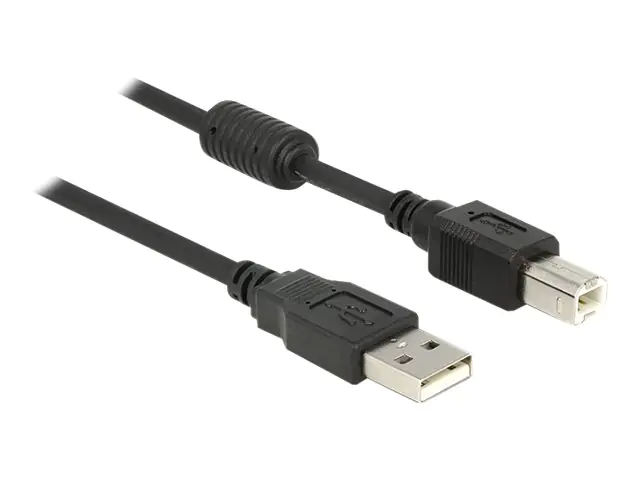 Delock - USB-Kabel - USB Typ B (M) zu USB (M) - USB 2.0 - 1 m - Schwarz