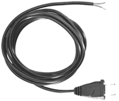 Bachmann - Stromkabel - Eurostecker zu ohne Stecker - Wechselstrom 250 V - 2.5 A - 3 m - geformt, flach - Schwarz