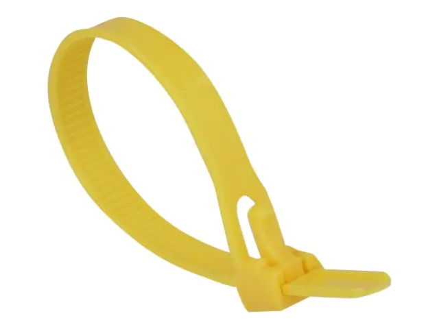 Delock - Kabelbinder - 15 cm - Gelb (Packung mit 100)