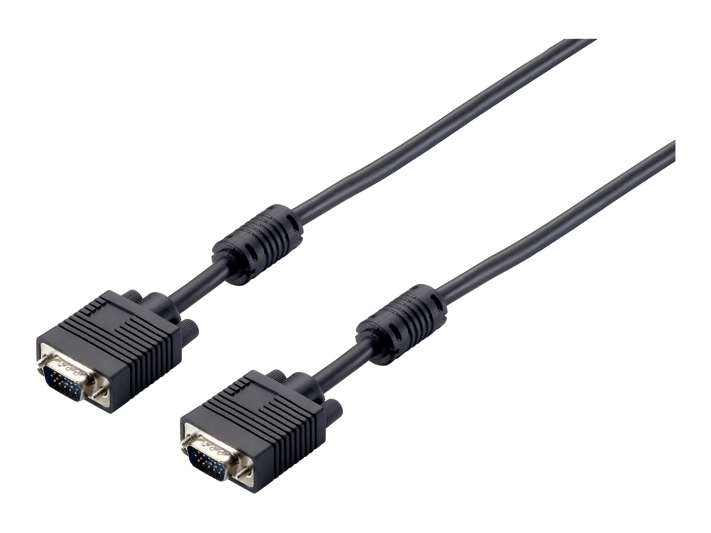 Equip Life - VGA-Kabel - HD-15 (VGA) (M) zu HD-15 (VGA) (M) - 8 m - Daumenschrauben - Schwarz
