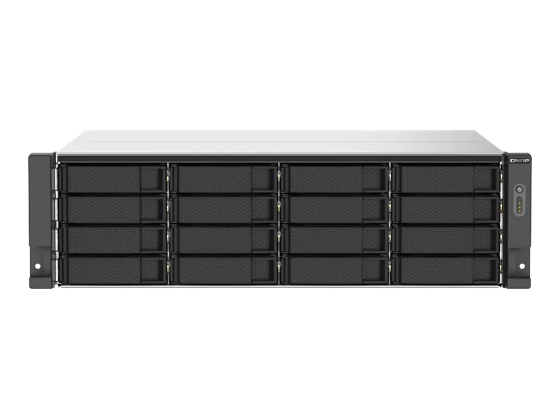 QNAP TS-1673AU-RP - NAS-Server - 16 Schächte - Rack - einbaufähig - SATA 6Gb/s - RAID RAID 0, 1, 5, 6, 10, JBOD, 5 Hot Spare, 6 Hot Spare, 10-Hot-Spare - RAM 16 GB - Gigabit Ethernet / 2.5 Gigabit Ethernet - iSCSI Support - 3U