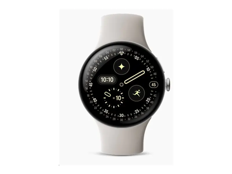 Google Pixel Watch 4 - 45 mm - Aluminium silber poliert