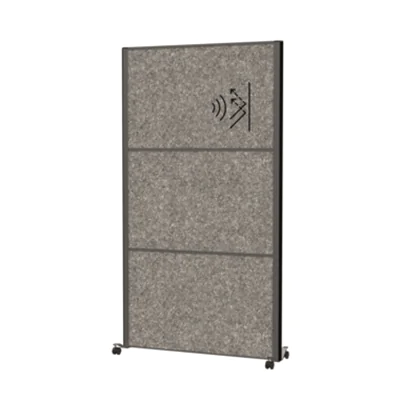 MAUL Stellwand MAULconnecto 100 x 182 cm (B x H) Zweibeinstativ 100 % PES-Fasern, 20 % recycelt dunkelgrau