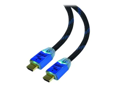 Steelplay - Highspeed - HDMI-Kabel mit Ethernet - HDMI männlich zu HDMI männlich - 2 m - Support von 4K 60 Hz
