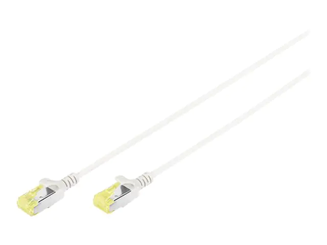 Digitus Slim - Patch-Kabel - RJ-45 (M) zu RJ-45 (M) - 2 m - U/FTP - CAT 6a - halogenfrei, geformt, ohne Haken - Grau