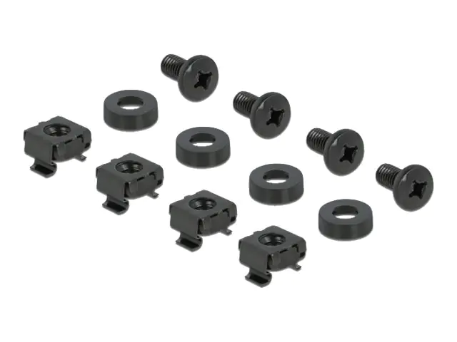Delock Rack-Blindabdeckungsplatte - Schwarz - 1U - 25.4 cm (10")