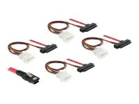 Delock - Internes SAS-Kabel - 36 PIN 4iMini MultiLane zu interne Stromversorgung, 4-polig, interne SAS, 29-polig (SFF-8482) - 1 m
