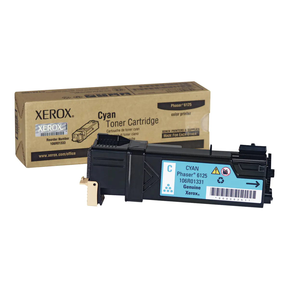 Xerox - Cyan - Original - Tonerpatrone - für Phaser 6125/N, 6125V/N