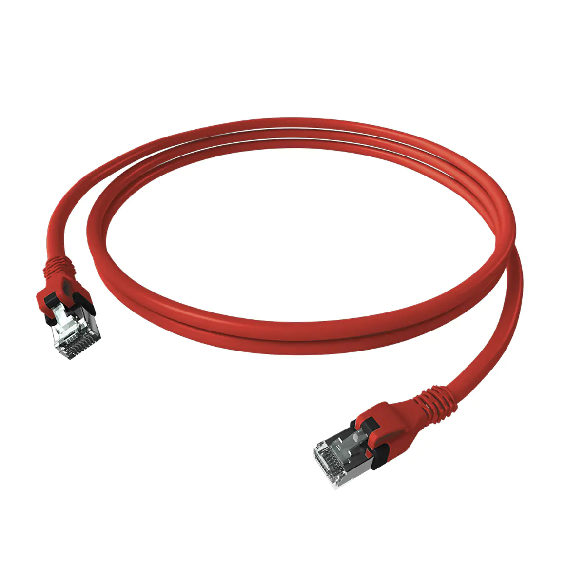 EasyLan CPP1ORARAR0050 DualBoot PushPull Patchkabel Kat.6A ISO/IEC geschirmt rot