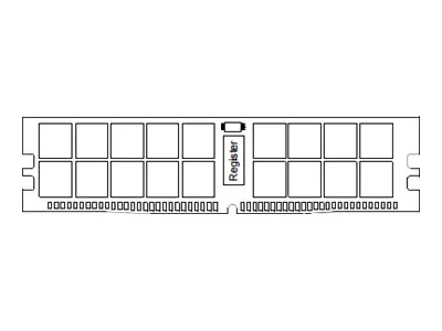 Samsung - DDR4 - Modul - 16 GB - DIMM 288-PIN - 3200 MHz / PC4-25600 - CL22 - 1.2 V - registriert - ECC