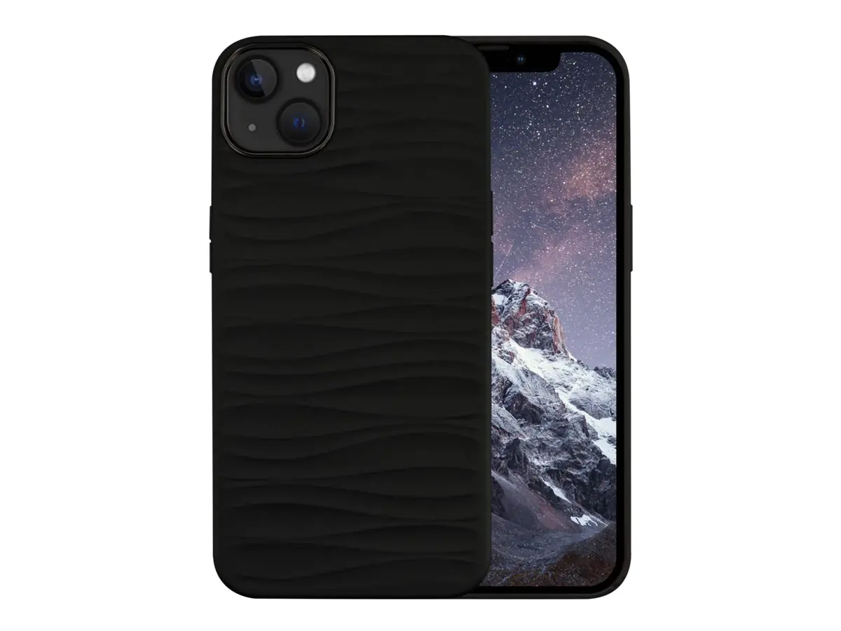dbramante1928 Dune - Hintere Abdeckung für Mobiltelefon - 100 % recycelter Kunststoff - Schwarz - für Apple iPhone 14 Plus