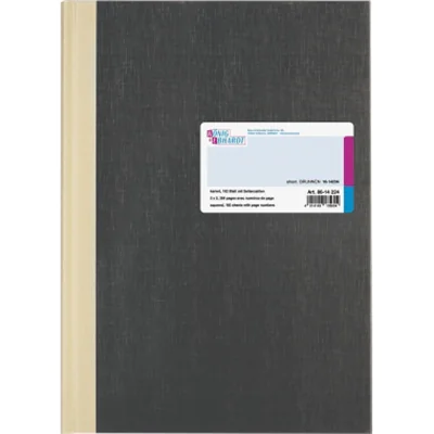 König & Ebhardt Geschäftsbuch 8614224 DIN A4 kariert 192Bl. h.gr
