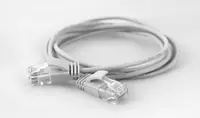 WANTEC Wire Patchkabel CAT6a rund 2.8mm UTP weiss 0.20m - Netzwerk - CAT 6a