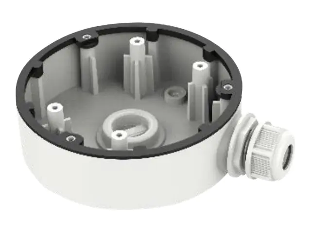Hikvision DS-1280ZJ-DM46 - Anschlusskasten für Kamera - Innenbereich, Außenbereich - weiß - für 5 MP Fixed Mini Dome Network Camera; Pro Series EasyIP 2.0 Plus with AcuSense