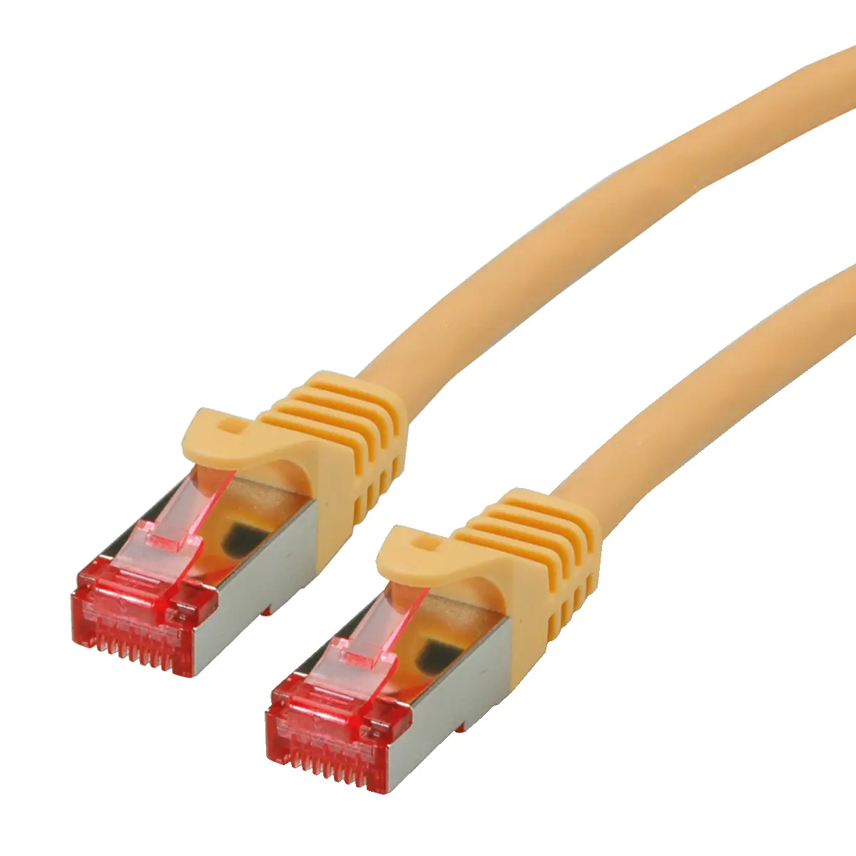 Roline - Patch-Kabel - RJ-45 (M) bis RJ-45 (M) - 3 m - SFTP, PiMF - CAT 6 - halogenfrei, geformt, verseilt - Gelb