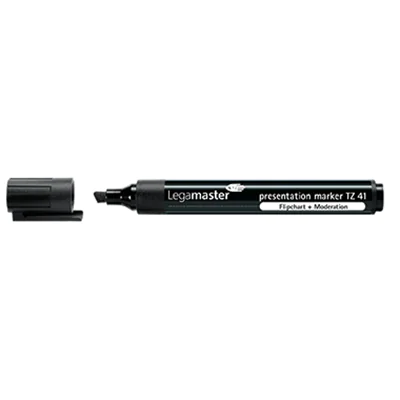 LEGAMASTER TZ 41 Präsentationsmarker schwarz, 10 Stück(e), Schwarz, Schwarz, Polypropylen (PP), 1 mm, 5 mm 7-155001