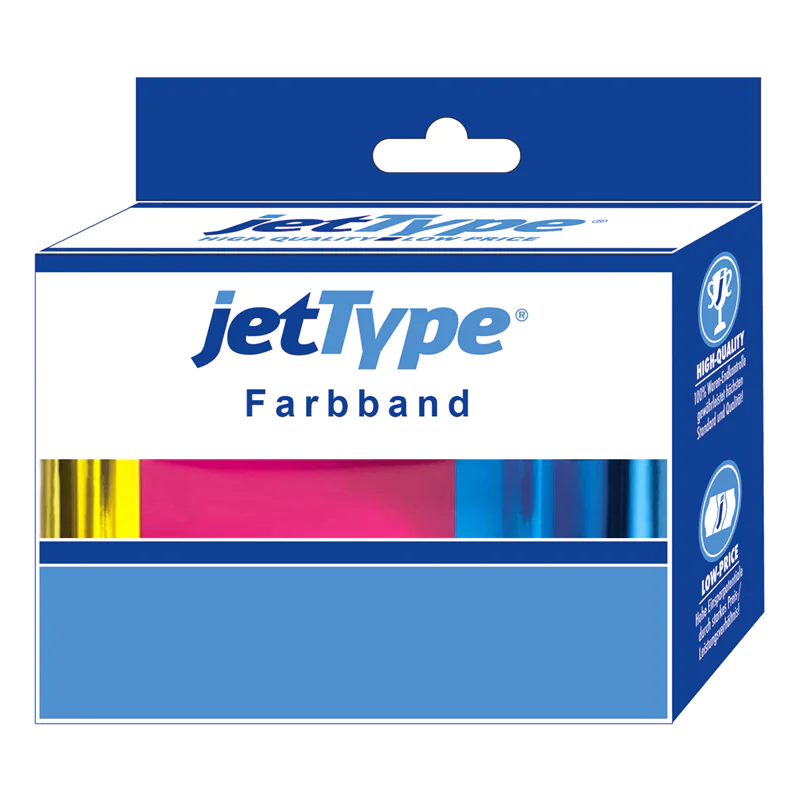 jetType Farbband 510S/R Nylon schwarz/rot Gr. 51