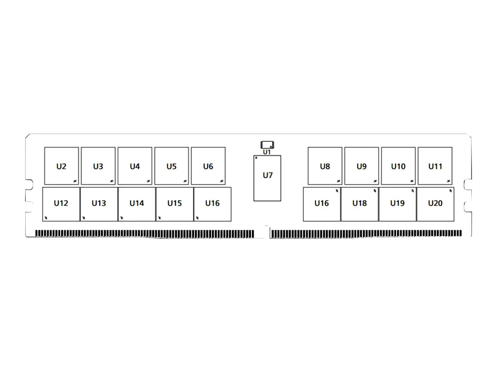 Micron - DDR4 - Modul - 64 GB - DIMM 288-PIN - 3200 MHz / PC4-25600 - CL22 - 1.2 V - registriert - ECC