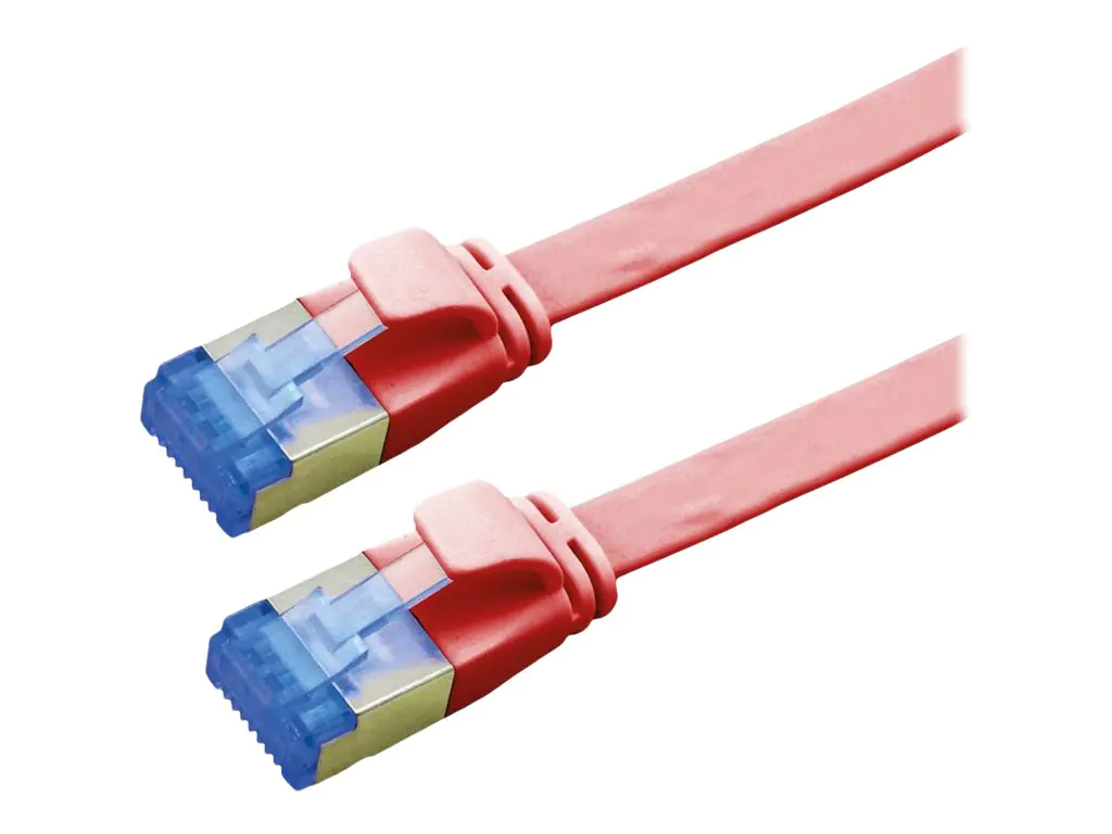 VALUE - Patch-Kabel - RJ-45 (M) zu RJ-45 (M) - 1 m - FTP - CAT 6a - extraflach - Rot