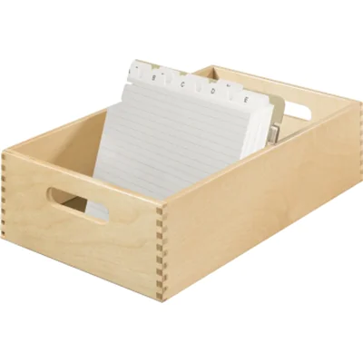 HAN Karteitrog 1005-0 DIN A5 quer max. 1.500Karten Holz natur
