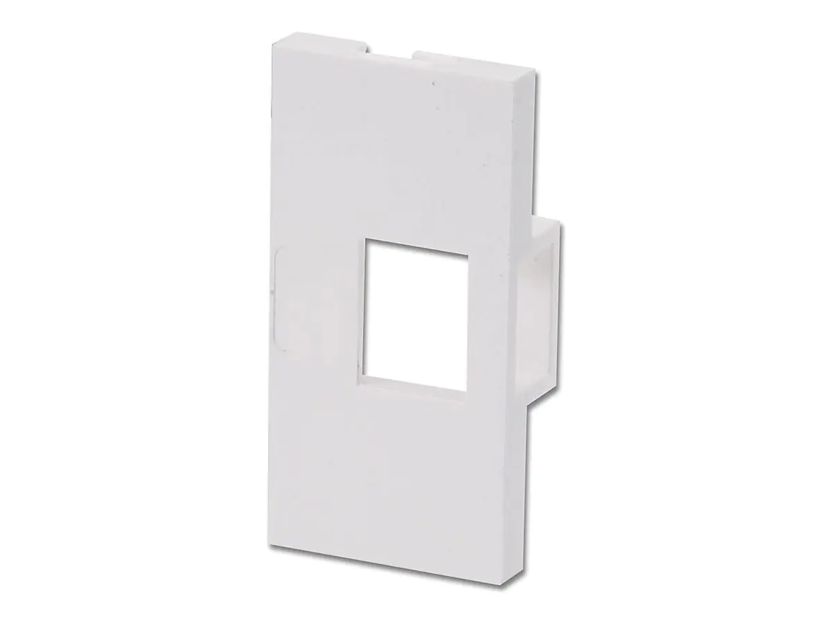 Lindy Single Snap-in Block - Frontabdeckung - Abdeckung mit einer Aussparung - 1 Anschluss (Packung mit 4) 60551