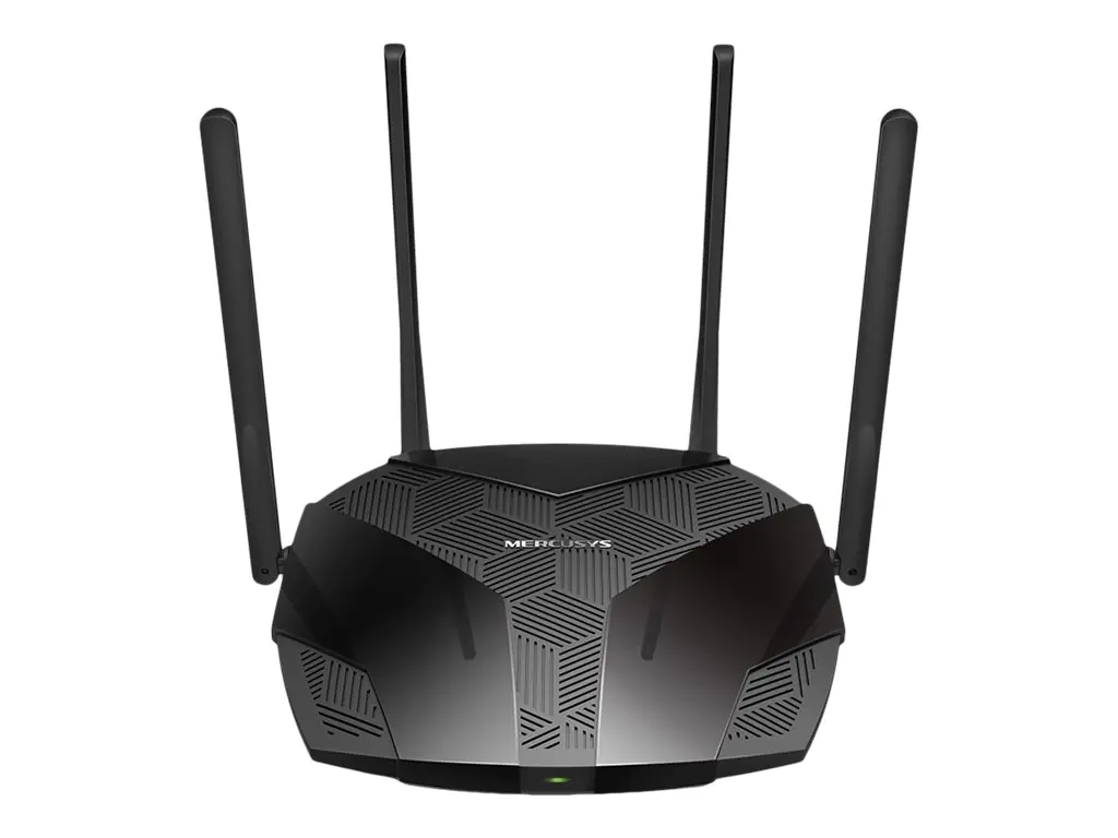 Mercusys MR80X - Wi-Fi 6 (802.11ax) - Dual-Band (2,4 GHz/5 GHz) - Ethernet/LAN - Schwarz - Tableto
