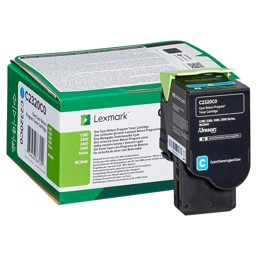 Lexmark - Cyan - Original - Tonerpatrone LCCP, LRP - für Lexmark C2325dw, C2425dw, C2535dw, MC2325adw, MC2425adw, MC2535adwe, MC2640adwe