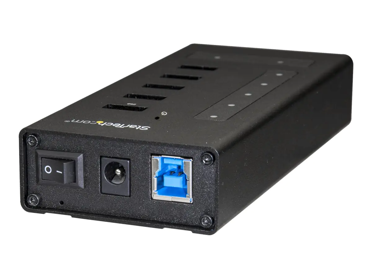 StarTech USB Hub 7 Port - Metall - USB-A zu 3x USB-C und 1x USB-C - USB 3.0 - Industrieller USB Hub - USB Hub mit Typ C - Hub - 5 x SuperSpeed USB 3.0 + 2 x USB-C - Desktop - für P/N: SVA12M5NA