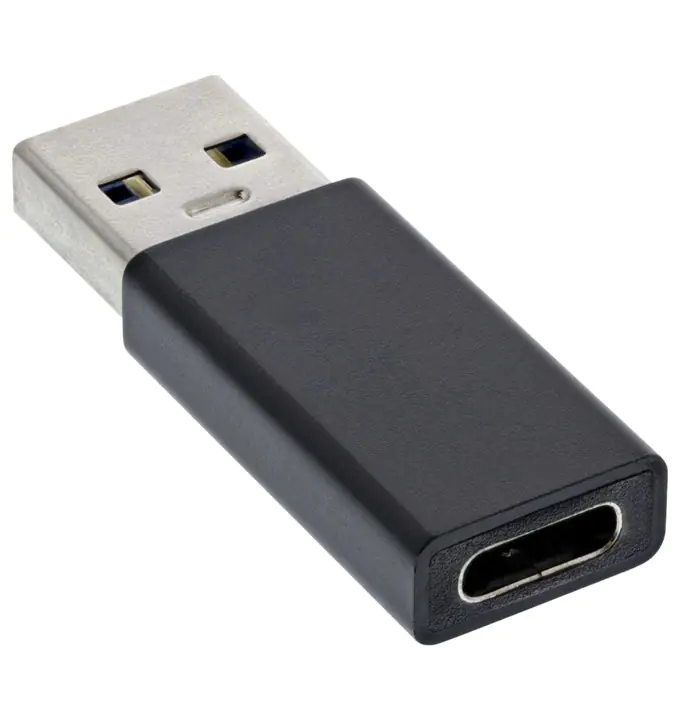 Bayko PERFORMANCE USB 3.2/USB-C Adapter Stecker/Buchse, 10Gbps, ALU, einseitige Ausgabe