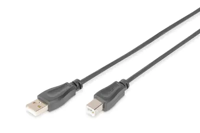 ASSMANN - USB-Kabel - USB (M) zu USB Typ B (M) - USB 2.0 - 5 m - Schwarz