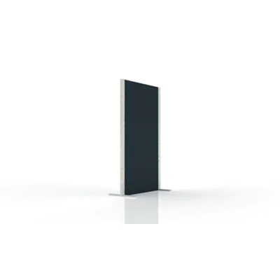 magnetoplan® Stellwand Akustik Wood 107 x 180 cm (B x H) Zweibeinstativ Filz grau