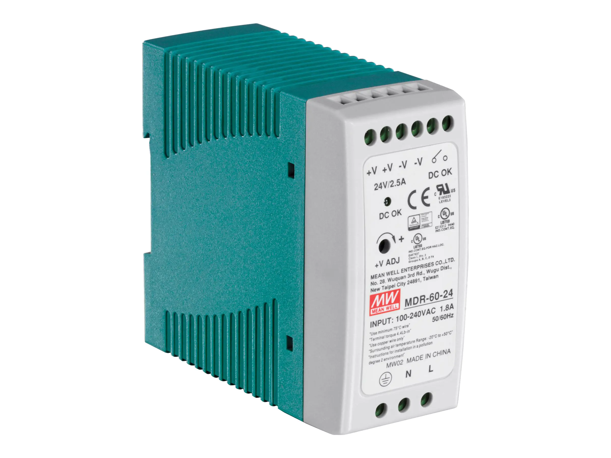 Trendnet TI-M6024 - Netzteil (DIN-Schienenmontage möglich) - Wechselstrom 100-240 V - 60 Watt - TAA-konform - für Trendnet TI-F11SFP, TI-G160i-M, TI-G50, TI-G62, TI-G80