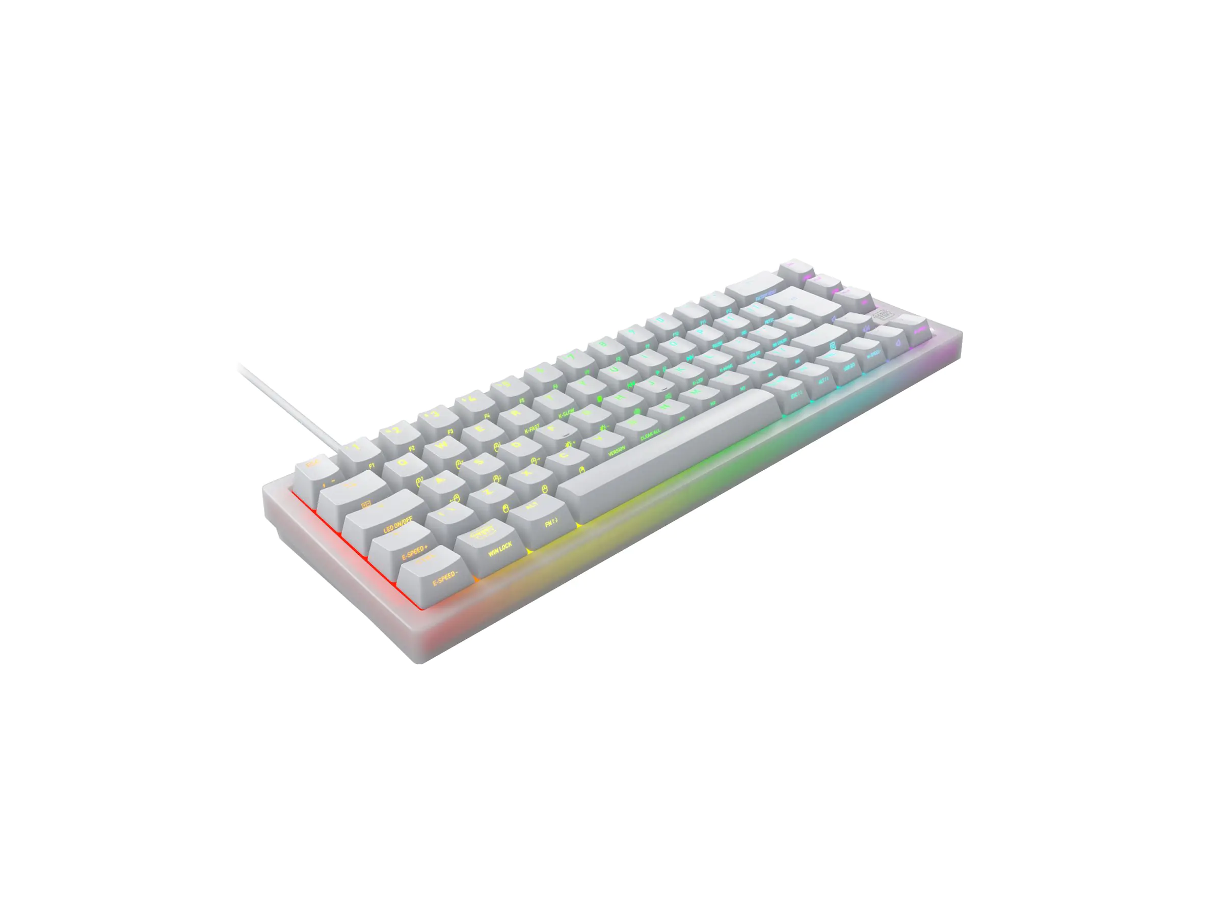 Cherry XTRFY K5V2 - Tastatur - 65% - compact - hintergrundbeleuchtet - USB - AZERTY -