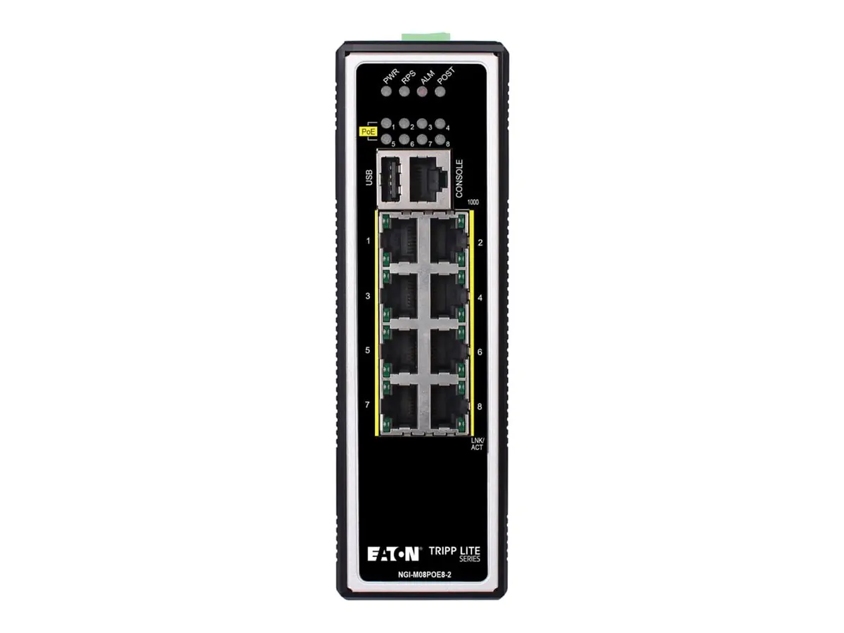 Tripp Eaton Tripp Lite series 8-Port Managed Industrial Gigabit Ethernet Switch - Layer 2, 1