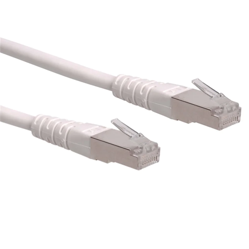 Roline - Patch-Kabel - RJ-45 (M) zu RJ-45 (M) - 7 m - SFTP - CAT 6 - verseilt - weiß