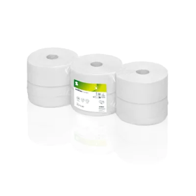 Satino Toilettenpapier comfort 2-lagig Papier, 100 % recycelt hochweiß 1.520 Bl./Rl. 6 Rl./Pack.