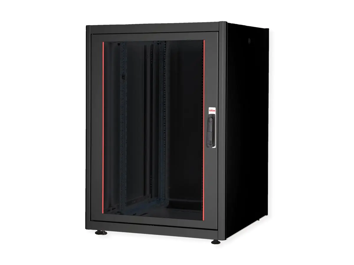 ROLINE Basic - Schrank Netzwerkschrank - Glas Tür, 800 x 800 (B x T) 26.21.0202