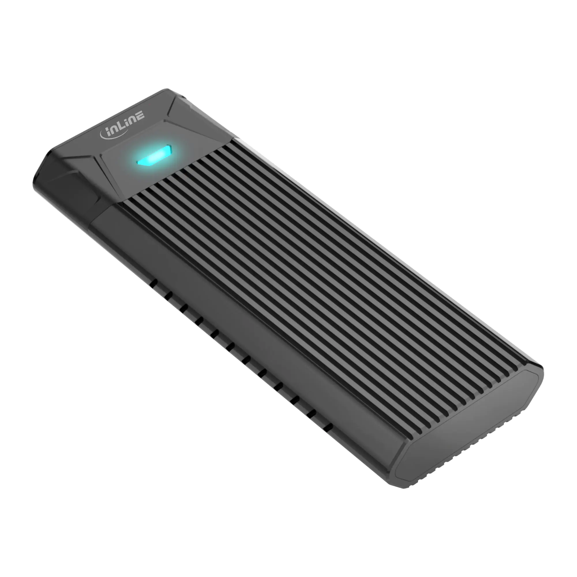 InLine - Speichergehäuse - M.2 - M.2 Card (PCIe NVMe & SATA) - USB 3.2 (Gen 2) - Schwarz
