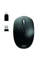 PORT Connect Professional - Maus - optisch - 3 Tasten - kabellos - Bluetooth, 2.4 GHz - kabelloser Empfänger (USB)