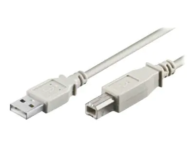 wentronic - USB-Kabel - USB (M) zu USB Typ B (M) - 1.8 m - Grau