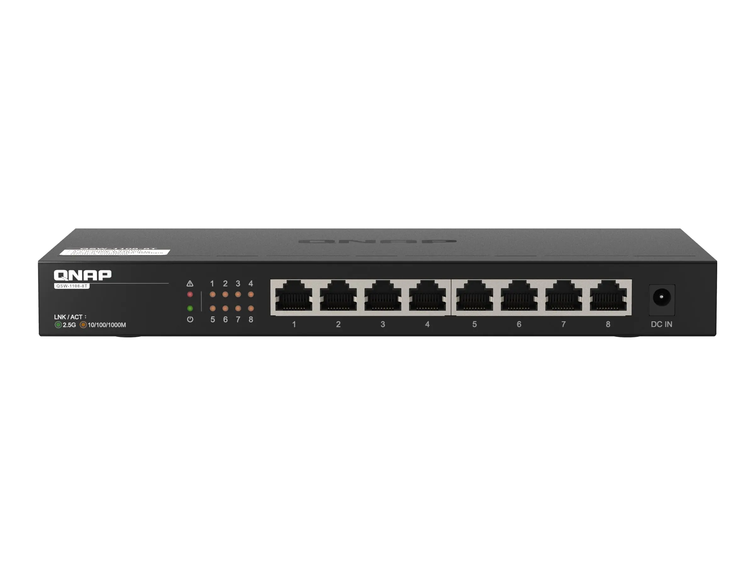 QNAP QSW-1108-8T - Switch - unmanaged - 8 x 10/100/1000/2.5G - Desktop